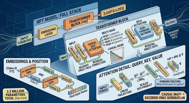 Building GPT from Scratch — Part 3: The Transformer Architecture | The ...